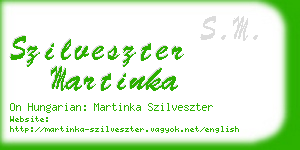 szilveszter martinka business card